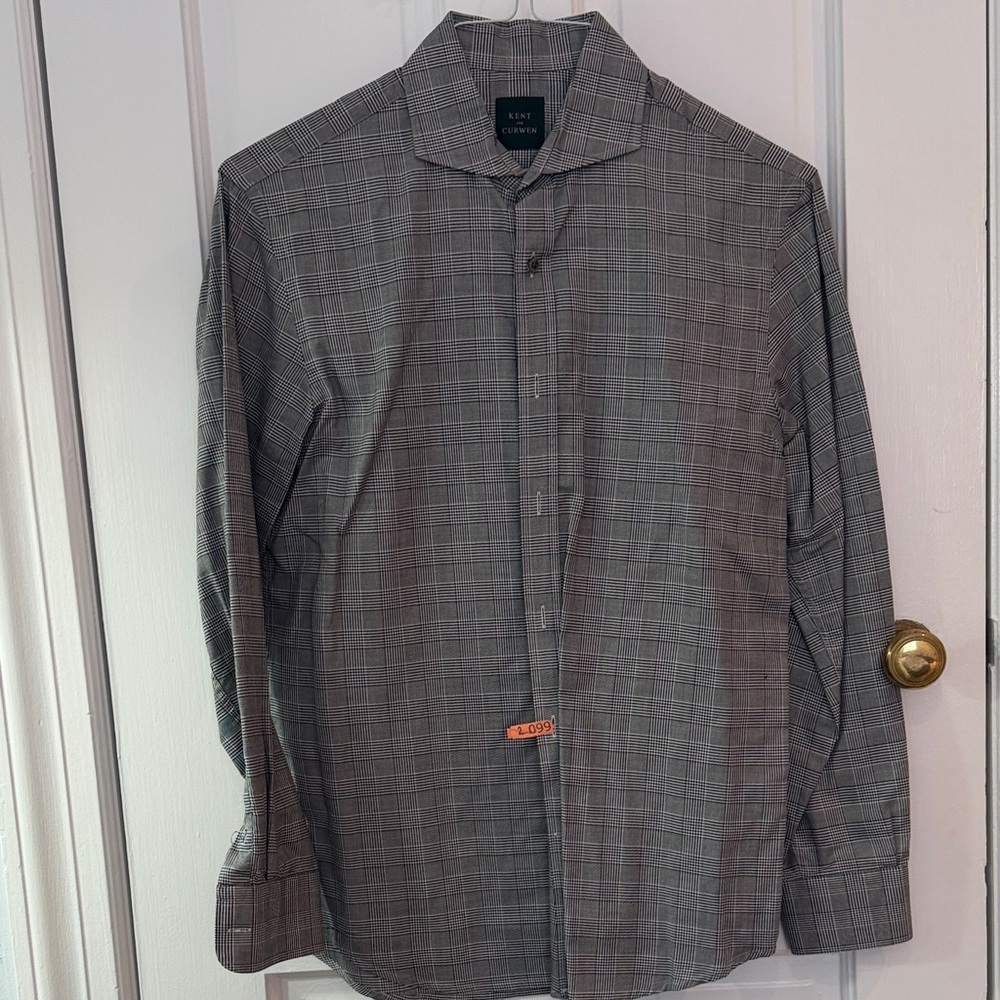 Gray Checkered Men's Shirt
